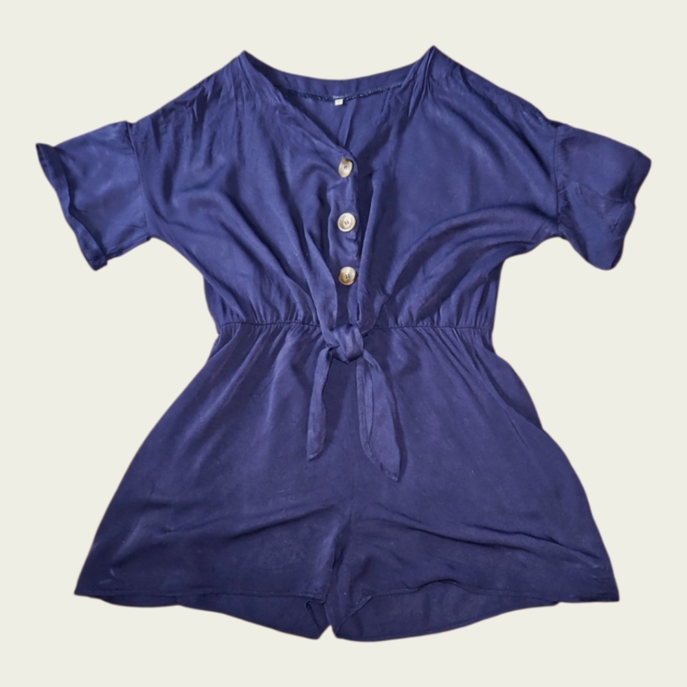 Navy Blue Romper Size L